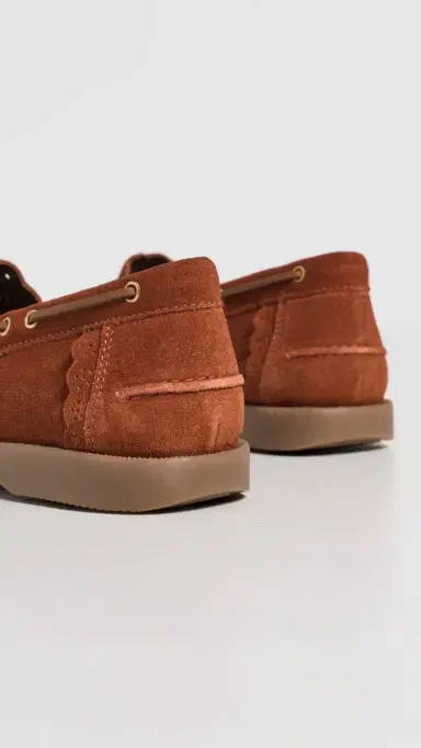 Free People Lagoon Cut Out Boat Shoes Rust Suede 6 | Thumbnail 4 Free People Lagoon Cut Out Boat Shoes Rust Suede 6 | Thumbnail 4