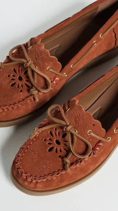 Free People Lagoon Cut Out Boat Shoes Rust Suede 6 | Thumbnail 6 Free People Lagoon Cut Out Boat Shoes Rust Suede 6 | Thumbnail 6