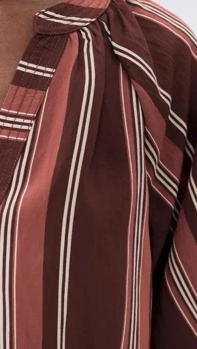 TANYA TAYLOR Marine Top Deep Redwood Multi M | Thumbnail 6
