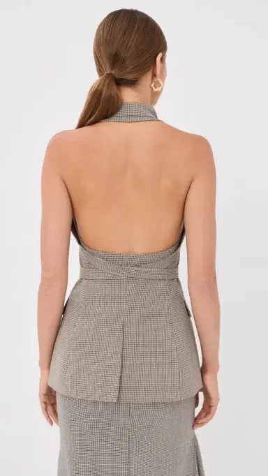 Monse Cross Lapel Vest Jacket | Thumbnail 3 Monse Cross Lapel Vest Jacket | Thumbnail 3