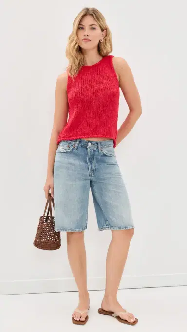 Free People Opal Knit Tank Top Sour Sweet L | Thumbnail 6