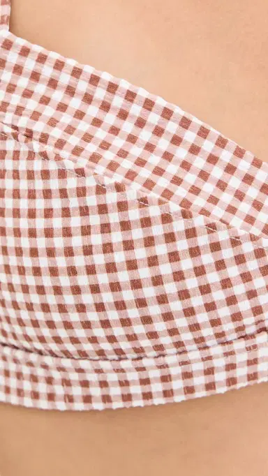 Hill House Home The Tao Two Piece Bikini Set Rust Gingham L | Thumbnail 5 Hill House Home The Tao Two Piece Bikini Set Rust Gingham L | Thumbnail 5