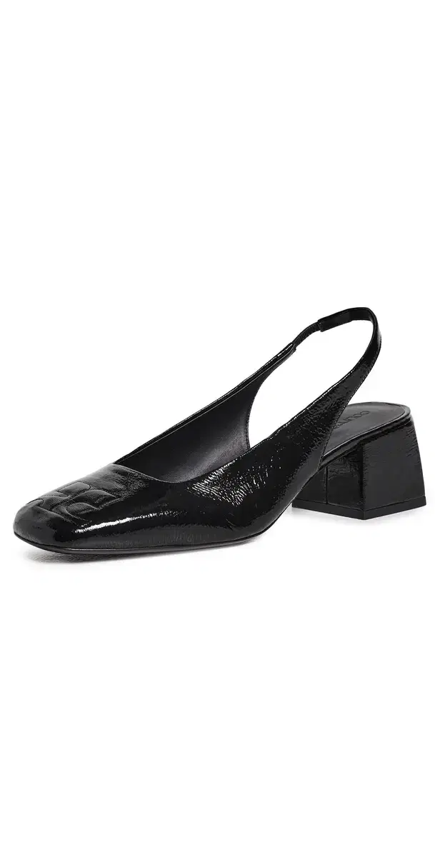 Courrèges AC Shadow Slingback Heels Black
