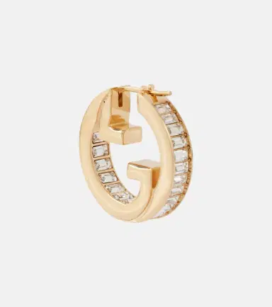 Gucci Blondie embellished hoop earrings | Thumbnail 3 Gucci Blondie embellished hoop earrings | Thumbnail 3
