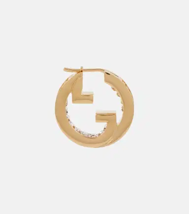 Gucci Blondie embellished hoop earrings | Thumbnail 4 Gucci Blondie embellished hoop earrings | Thumbnail 4