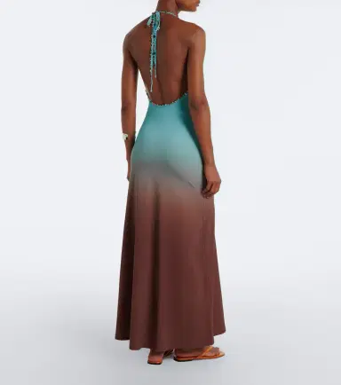 Christopher Esber Beach Quartz embellished ombré maxi dress | Thumbnail 4 Christopher Esber Beach Quartz embellished ombré maxi dress | Thumbnail 4