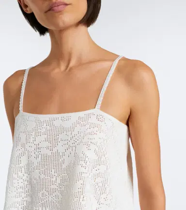 Chloé Chloé Pointelle cotton top | Thumbnail 4