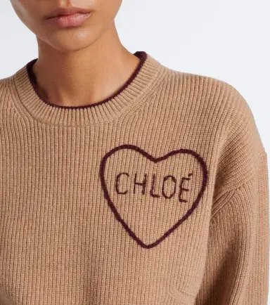 Chloe Chloé Logo wool and cashmere sweater | Thumbnail 5 Chloe Chloé Logo wool and cashmere sweater | Thumbnail 5