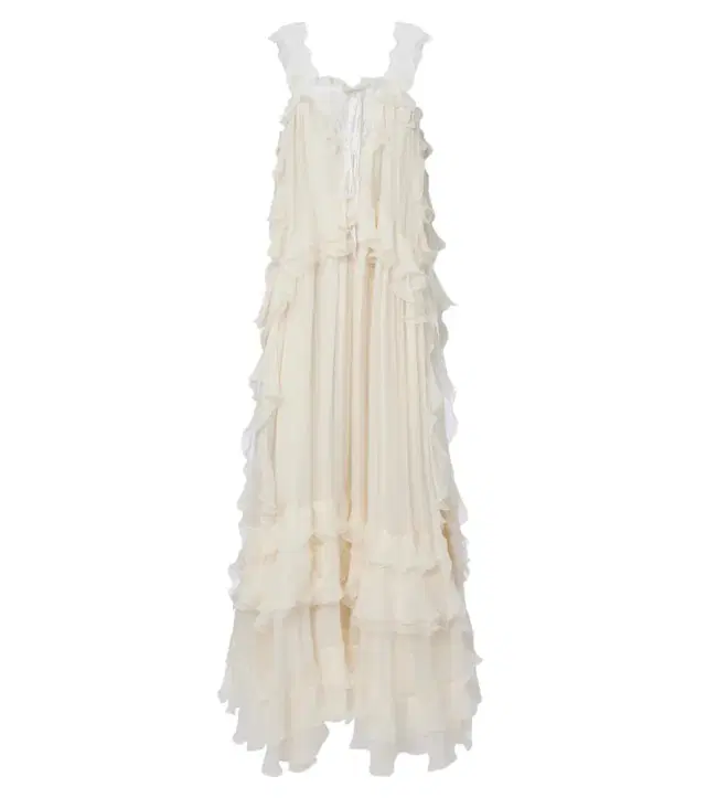 Chloe Chloé Ruffled silk muslin maxi dress