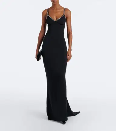Stella McCartney Embellished crêpe gown | Thumbnail 4 Stella McCartney Embellished crêpe gown | Thumbnail 4