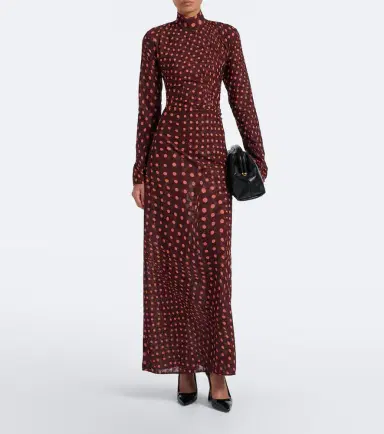 Stella McCartney Polka dot mesh maxi dress | Thumbnail 6