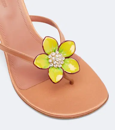 Amina Muaddi Vittoria embellished satin thong sandals | Thumbnail 4 Amina Muaddi Vittoria embellished satin thong sandals | Thumbnail 4