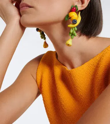Jennifer Behr Fruita drop earrings | Thumbnail 6 Jennifer Behr Fruita drop earrings | Thumbnail 6