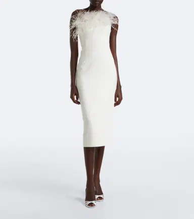 Safiyaa Bridal Aerine crêpe cocktail dress | Thumbnail 4 Safiyaa Bridal Aerine crêpe cocktail dress | Thumbnail 4