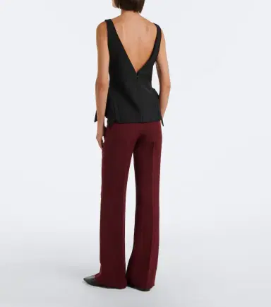 Roland Mouret Wool and silk wide-leg pants | Thumbnail 3