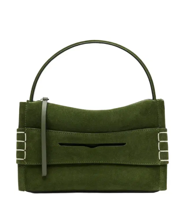 Loafer Small suede top-handle bag