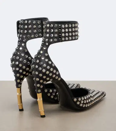 Gucci Castello embellished satin pumps | Thumbnail 2