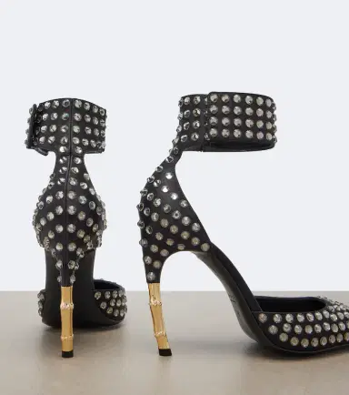 Gucci Castello embellished satin pumps | Thumbnail 3