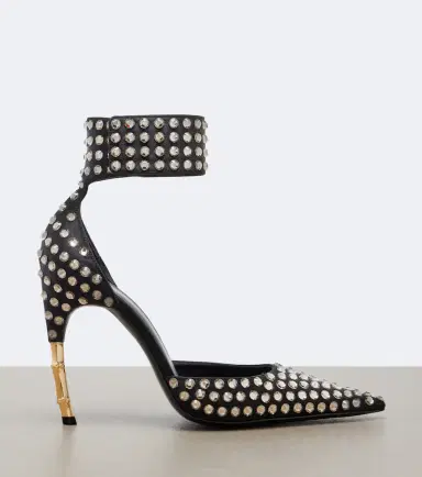Gucci Castello embellished satin pumps | Thumbnail 4