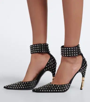 Gucci Castello embellished satin pumps | Thumbnail 6