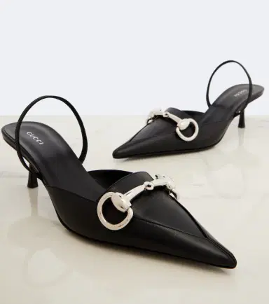 Gucci Boulevard leather slingback pumps | Thumbnail 2