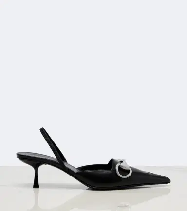 Gucci Boulevard leather slingback pumps | Thumbnail 3