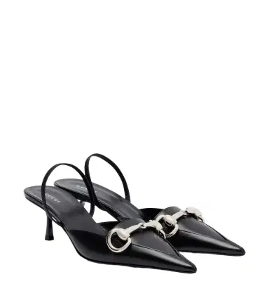 Gucci Boulevard leather slingback pumps | Thumbnail 1