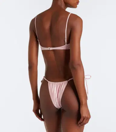 Montce Petal ruched bikini top | Thumbnail 2