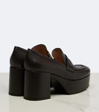 Gianvito Rossi Jenna leather loafer pumps | Thumbnail 2