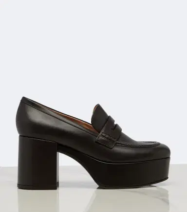 Gianvito Rossi Jenna leather loafer pumps | Thumbnail 3