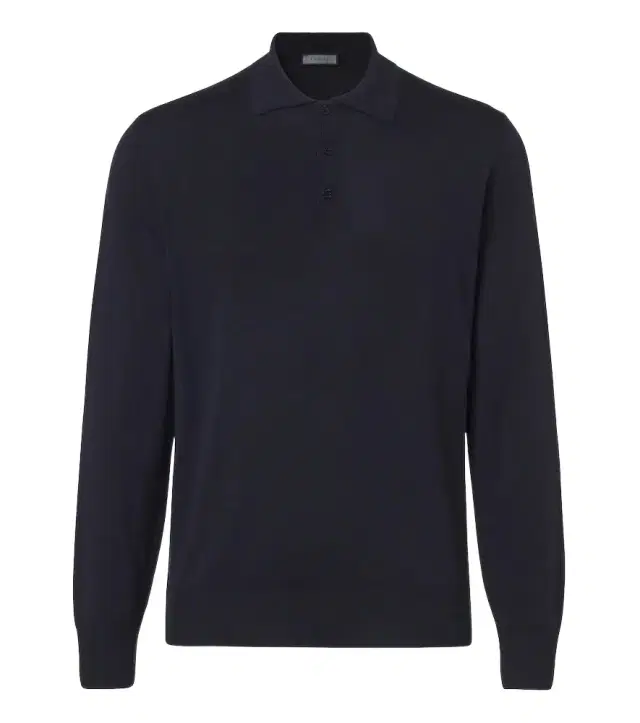 Canali Wool polo shirt