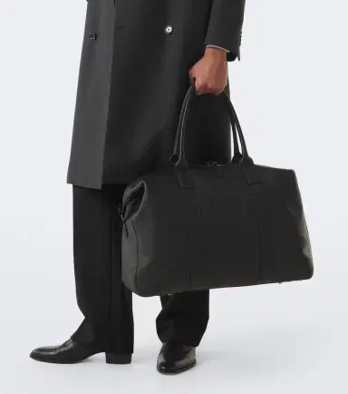 Canali Leather duffel bag | Thumbnail 6
