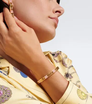 Versace Greca embellished bracelet | Thumbnail 5