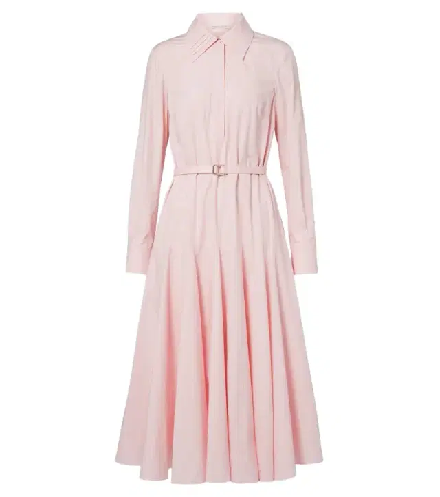 Marione belted cotton shirt dress