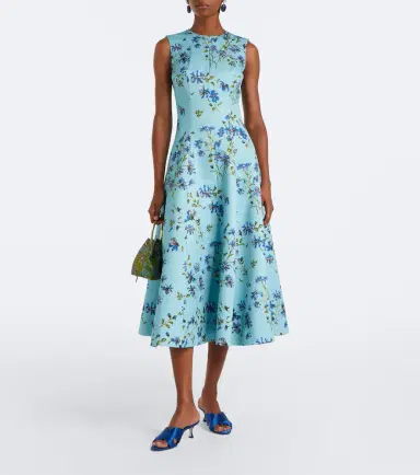 Emilia Wickstead Mara floral midi dress | Thumbnail 2 Emilia Wickstead Mara floral midi dress | Thumbnail 2