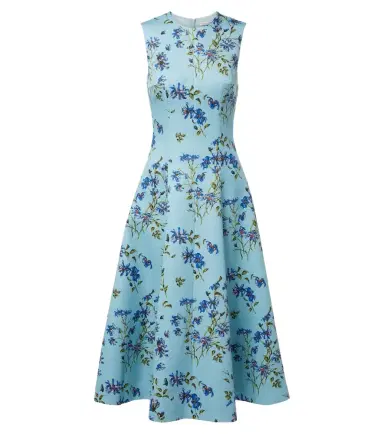 Emilia Wickstead Mara floral midi dress | Thumbnail 1 Emilia Wickstead Mara floral midi dress | Thumbnail 1
