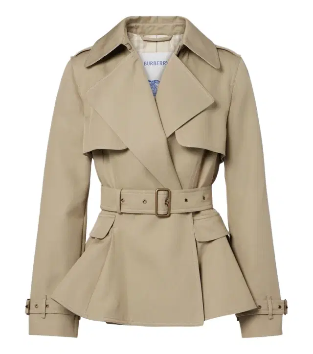 Burberry Belted cotton jacket