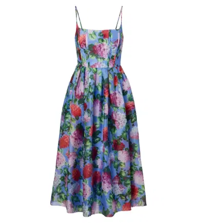 Carolina Herrera Floral silk crêpe cocktail dress | Thumbnail 1
