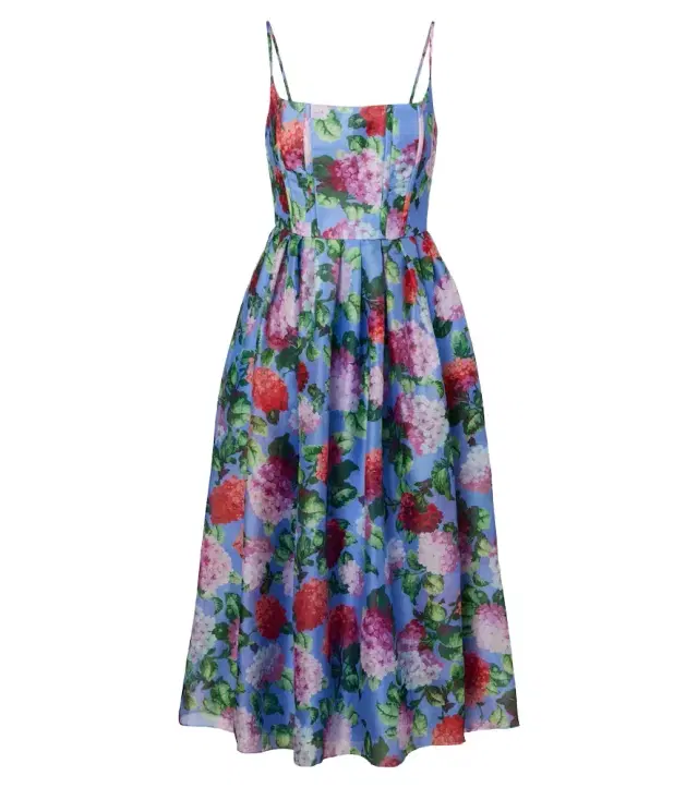 Carolina Herrera Floral silk crêpe cocktail dress