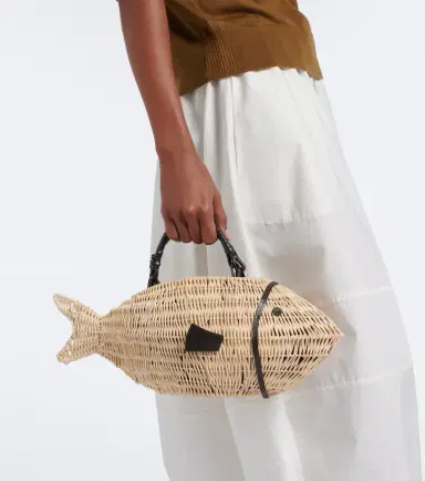 Staud Cleo Small wicker top-handle bag | Thumbnail 5
