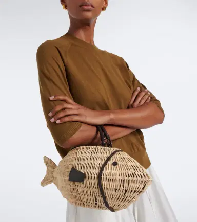 Staud Cleo Small wicker top-handle bag | Thumbnail 6