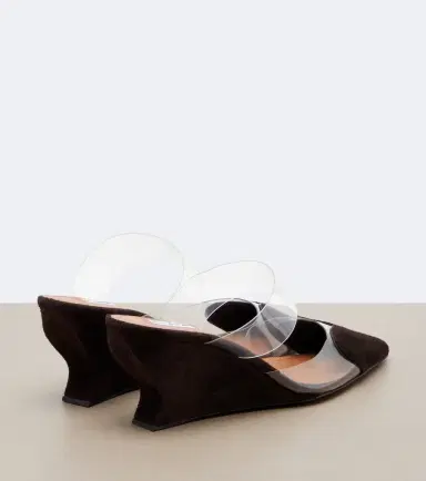 Alaïa Alaïa Le Caur suede wedge mules | Thumbnail 2