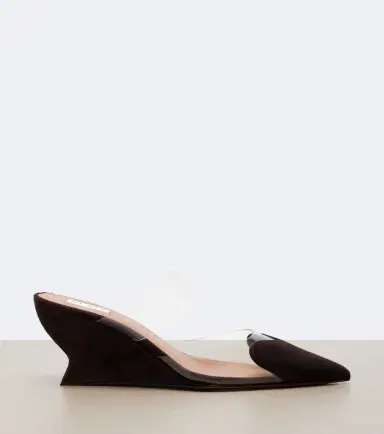 Alaïa Alaïa Le Caur suede wedge mules | Thumbnail 3