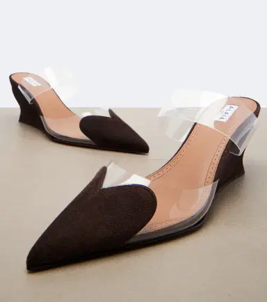 Alaïa Alaïa Le Caur suede wedge mules | Thumbnail 4