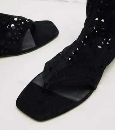 Alaïa Alaïa Neo Vienne suede thong sandals | Thumbnail 2