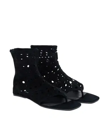 Alaïa Alaïa Neo Vienne suede thong sandals | Thumbnail 1
