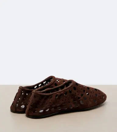 Alaïa Alaïa Vienne suede slip-on shoes | Thumbnail 3
