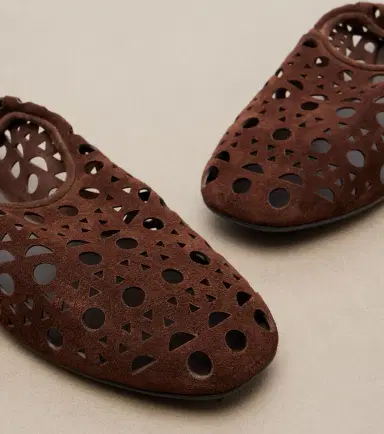 Alaïa Alaïa Vienne suede slip-on shoes | Thumbnail 4