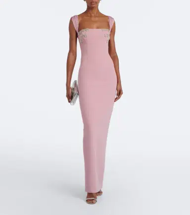 RACHEL GILBERT Malia embellished crêpe corset gown | Thumbnail 3