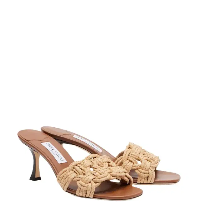 Jimmy Choo Chara raffia mules